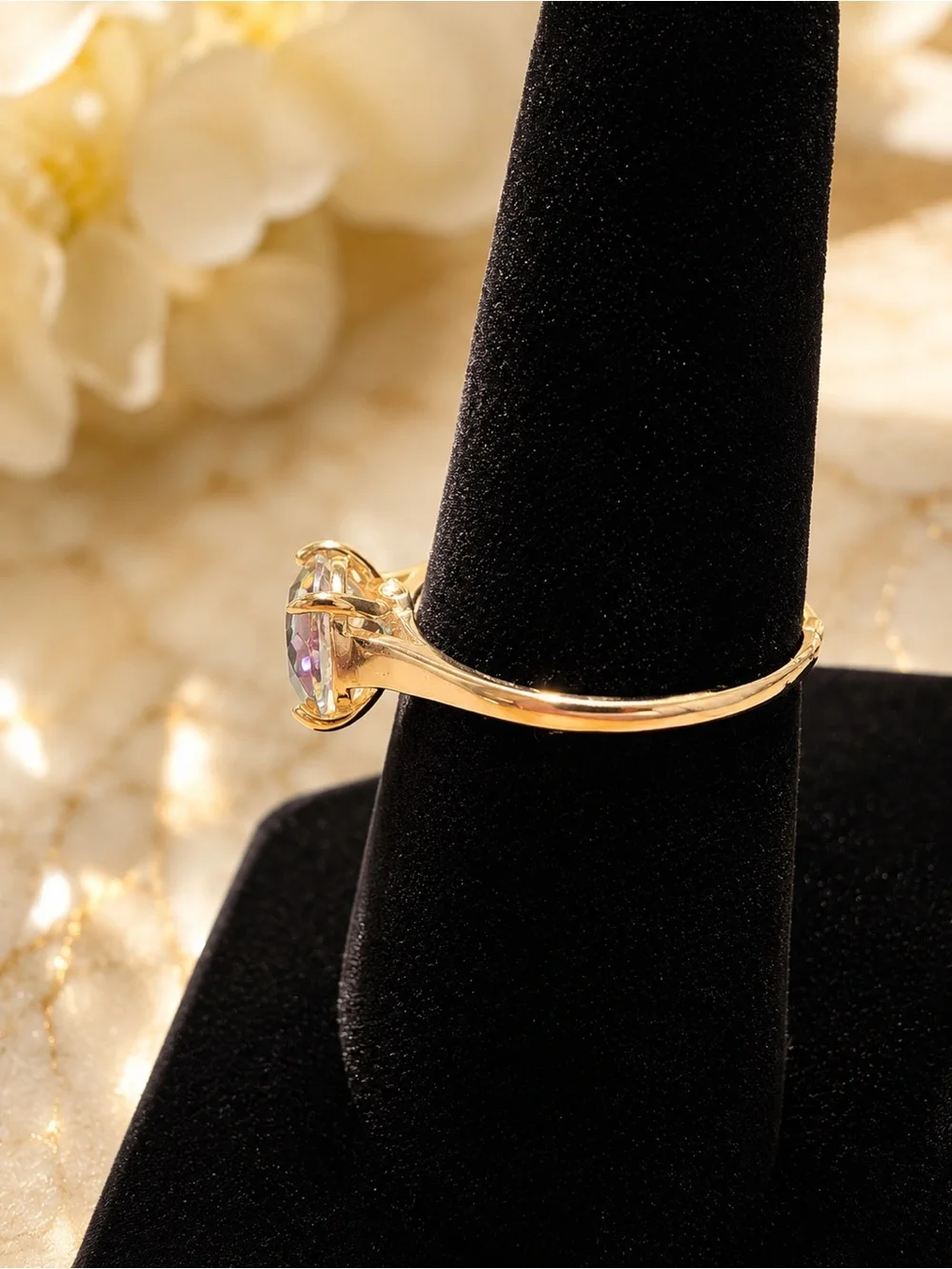 14K Gold Plated Mystic Topaz Ring – Size 8 | Tarnish Resistant